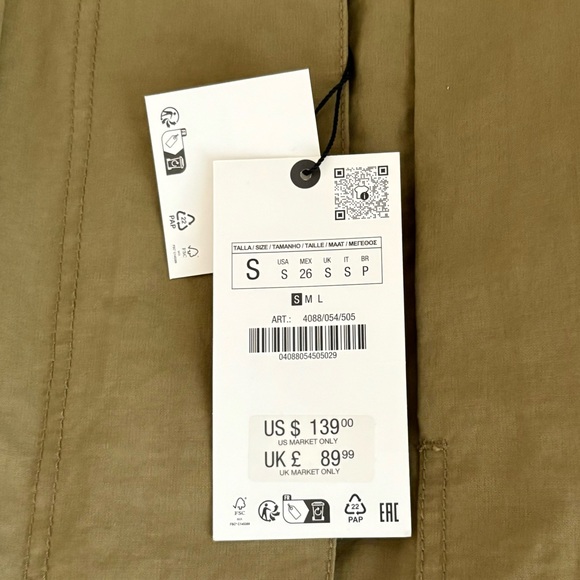 Zara ZW Collection Cargo Parka - Picture 5 of 10